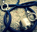 Halsband Lamm Nappa marin blått csthlm