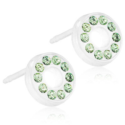 BLOMDAHL NICKELFRIA ÖRHÄNGEN BRILLIANCE PUCK HOLLOW PERIDOT