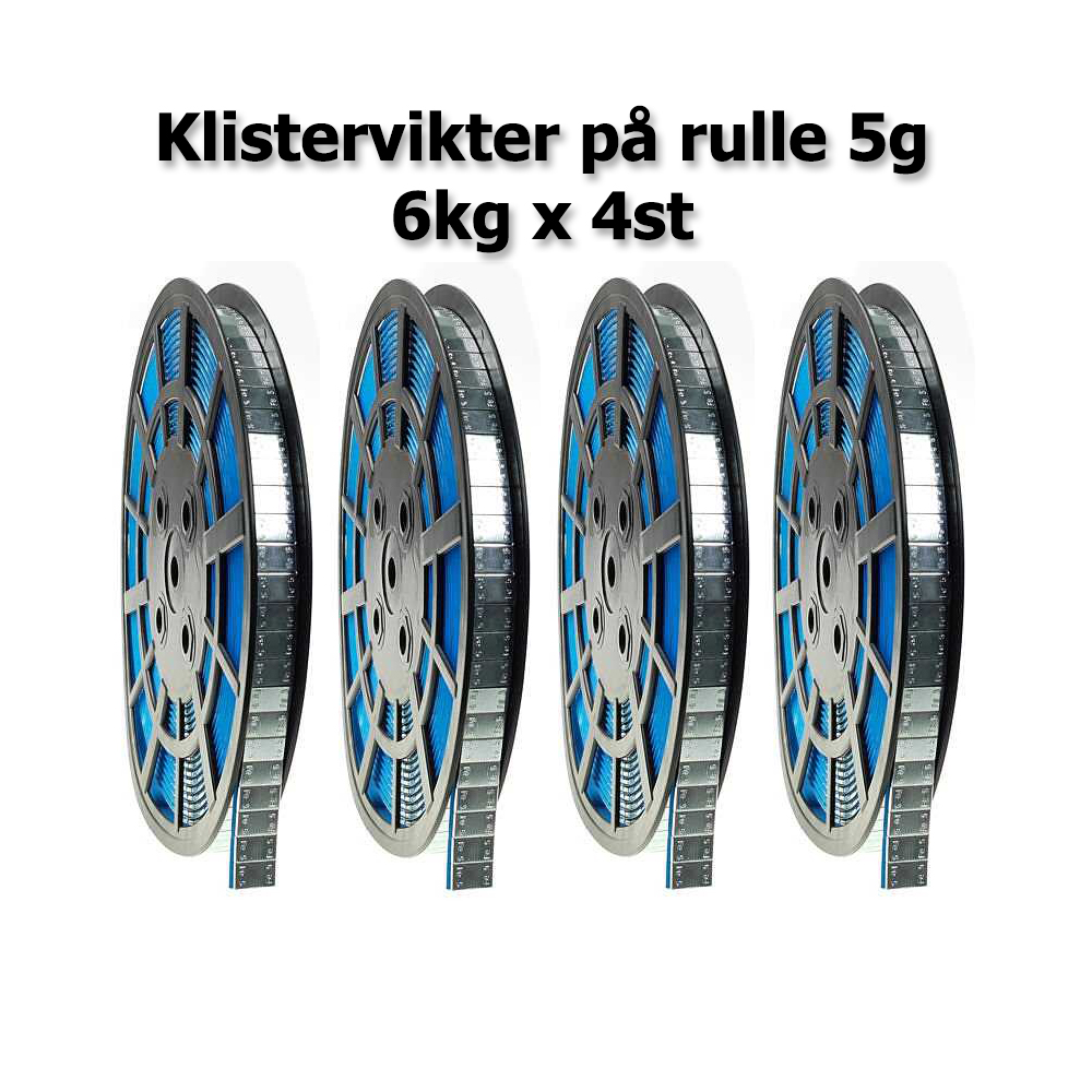 Klistervikter på rulle 6kg - 4st (24kg)
