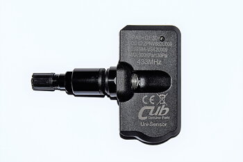 Cub uni-sensor 433 MHz kombi metallventil svart
