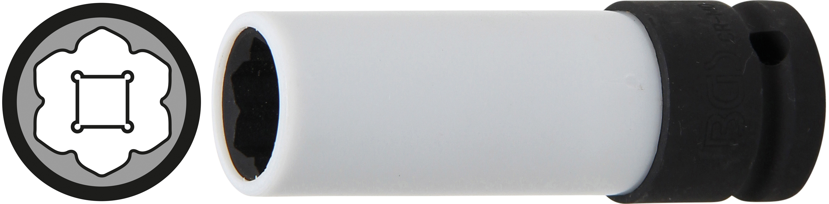 Krafthylsa Mercedes speciell profil , 17 mm , 12,5 ( 1/2 )