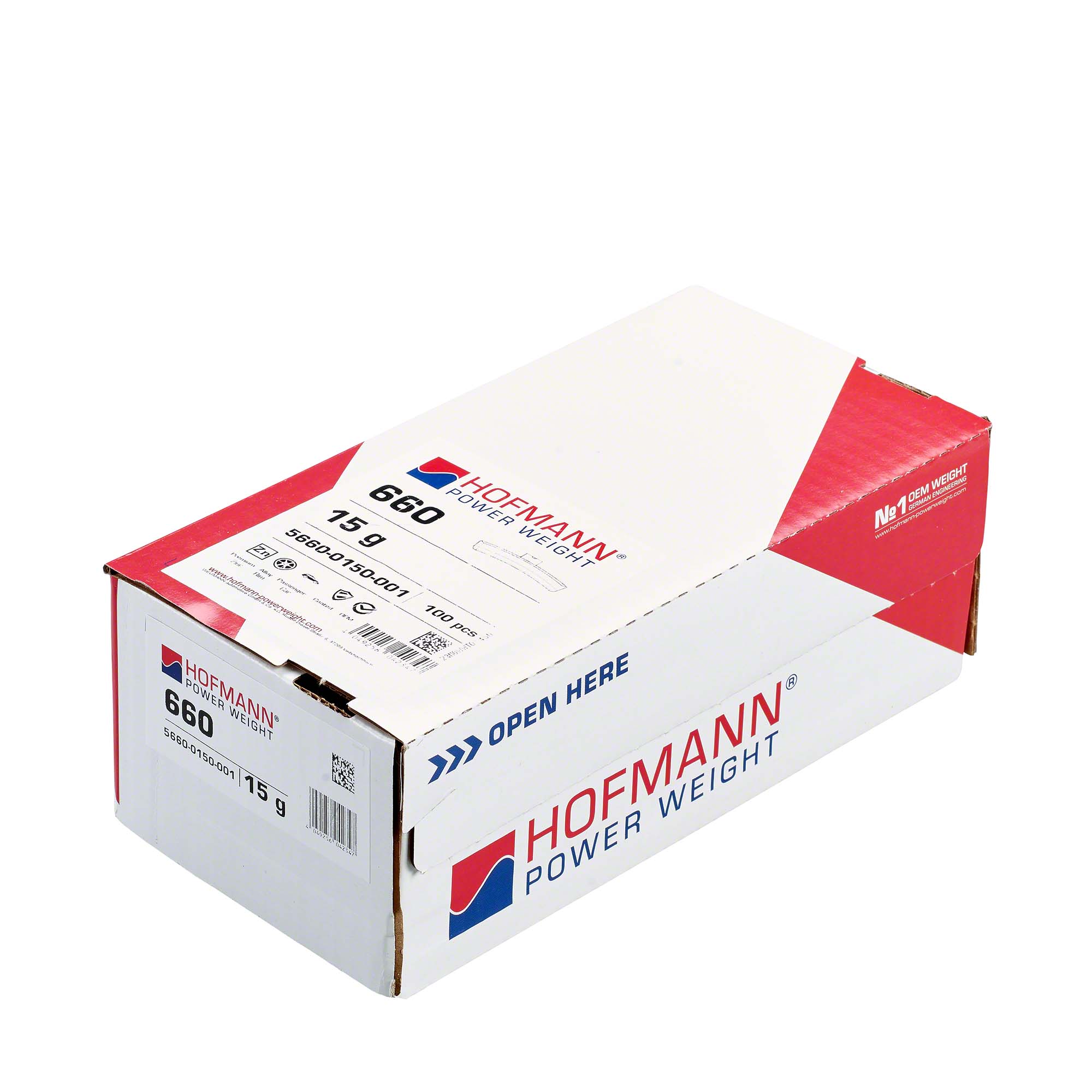 HOFMANN ZINK SLAGVIKTER FÖR ALUFÄLG - 15GRAM  - 2