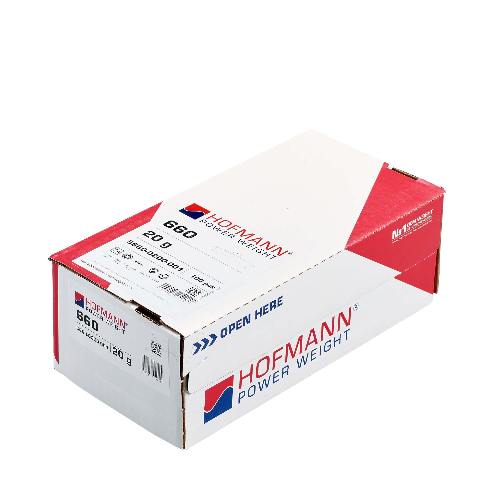 HOFMANN ZINK SLAGVIKTER FÖR ALUFÄLG - 20GRAM  - 2