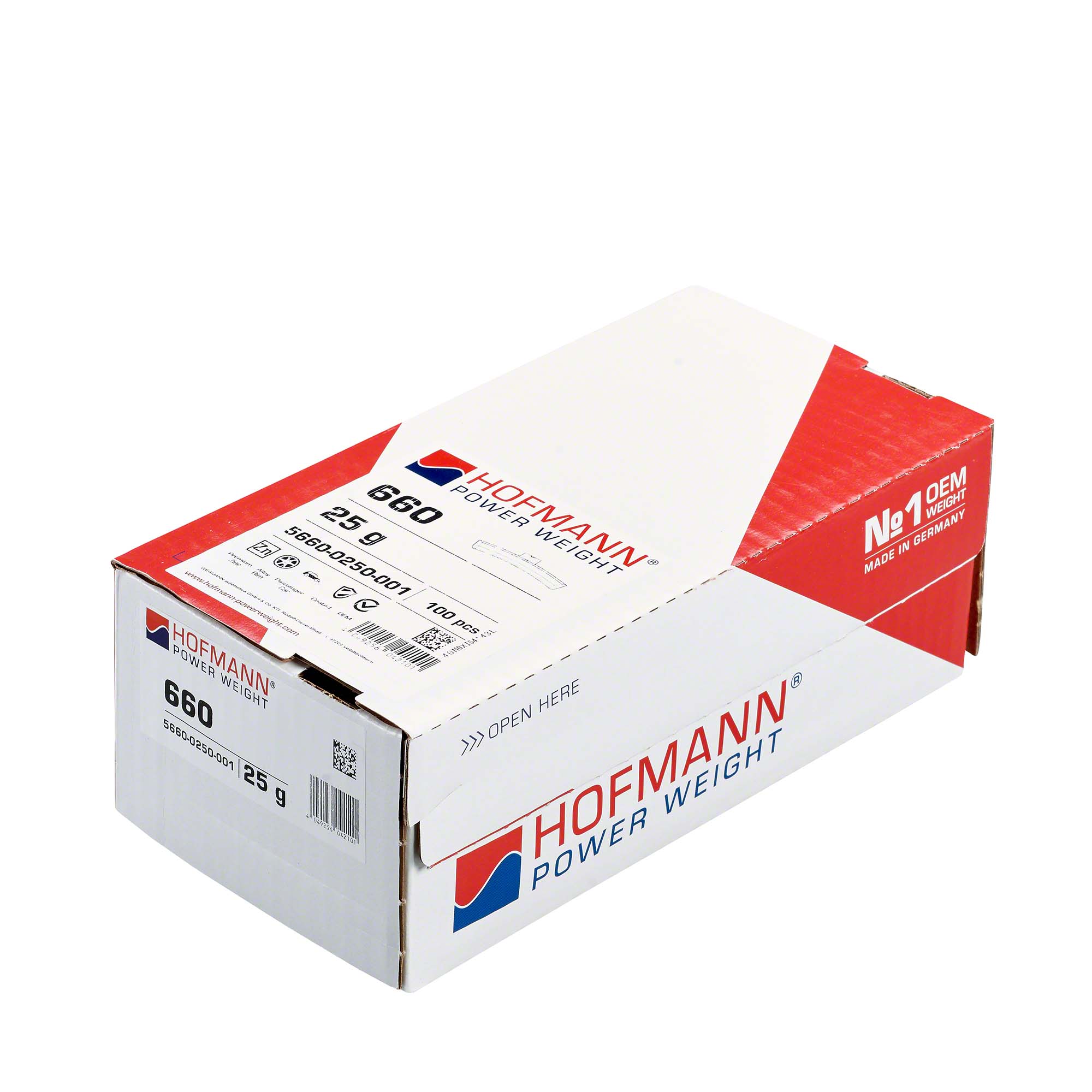 HOFMANN ZINK SLAGVIKTER FÖR ALUFÄLG - 25GRAM  - 2