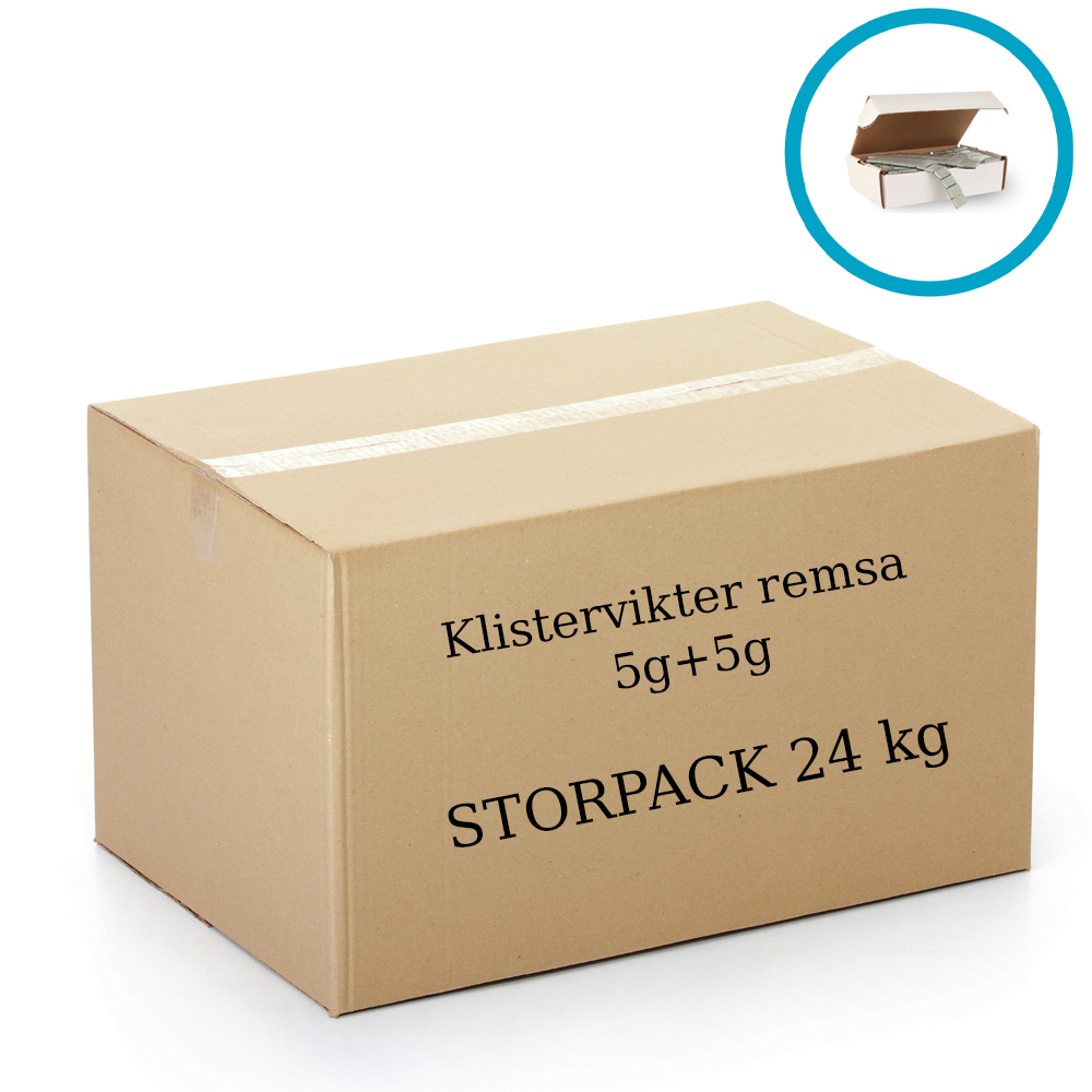 Klistervikter remsa 60g (5+5g) - Kartong 24kg - 2