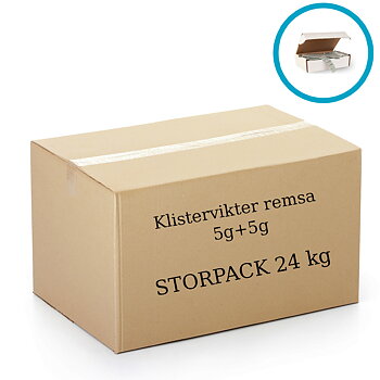 Klistervikter remsa 60g (5+5g) - Kartong 24kg