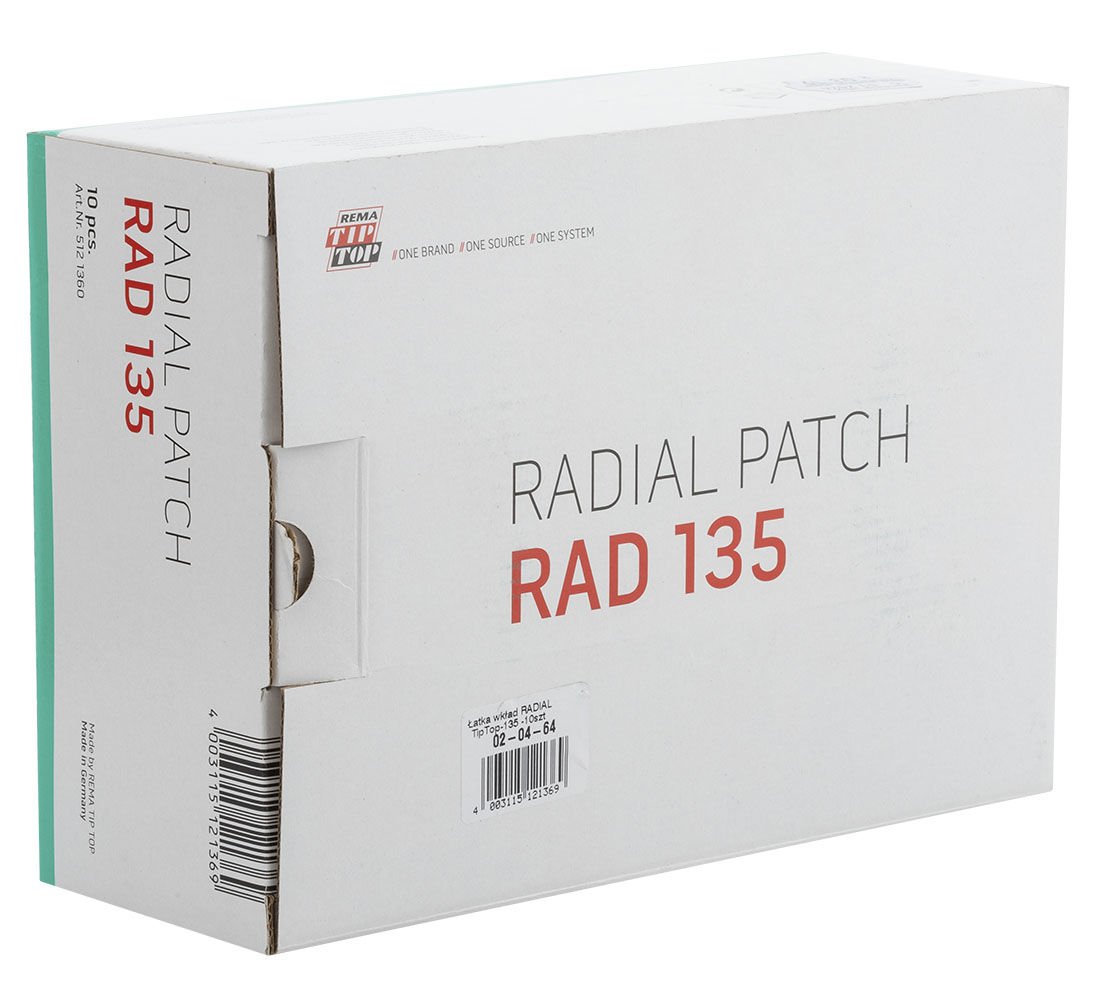 REMA TIPTOP&nbsp;TL135 Radial förstärkning Rektangulär&nbsp; 143mm x 208mm - 2