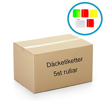 Däcketiketter storpack - 5st rullar