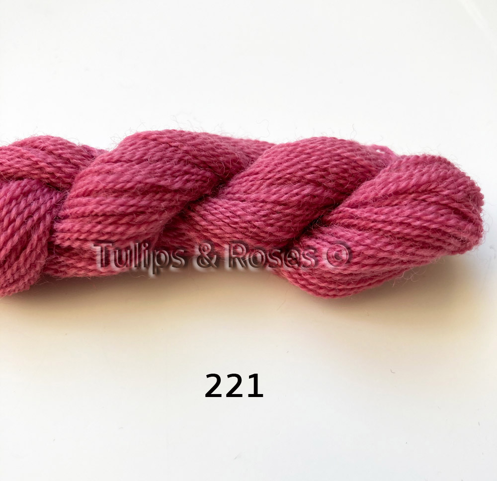 Yllebroderigarn 20/2  REDGARN Kamgarn Rosa  - 4