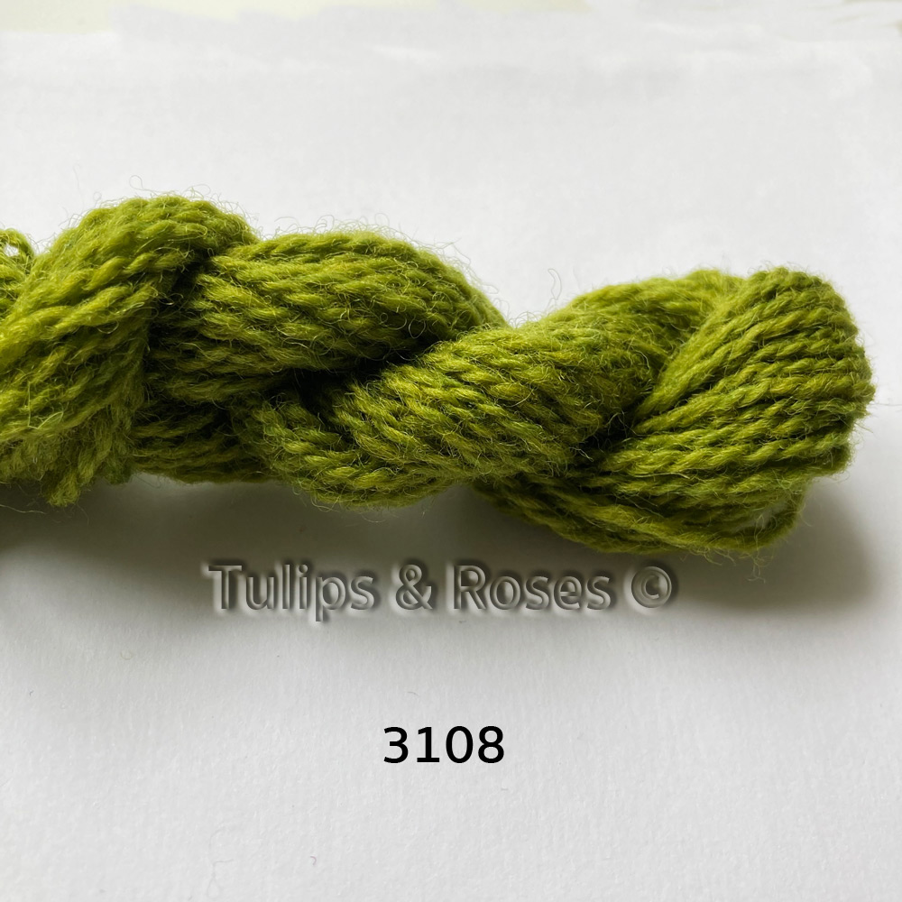 Tuna yllebroderigarn 6/2 Gröna nyanser - 6