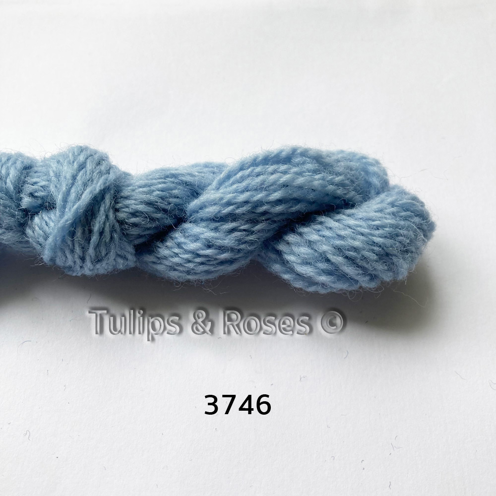 Tuna yllebroderigarn  6/2 Blå nyanser - 3