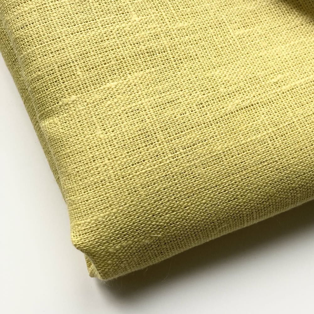 Linen 100x50 cm, 269g/m2 Avocado Yellow 