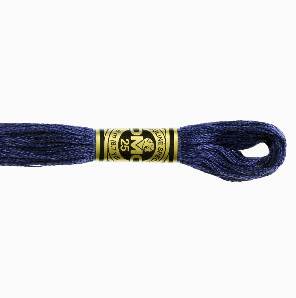 DMC Special 25 Mouliné Stranded cotton  Blue hues - 9
