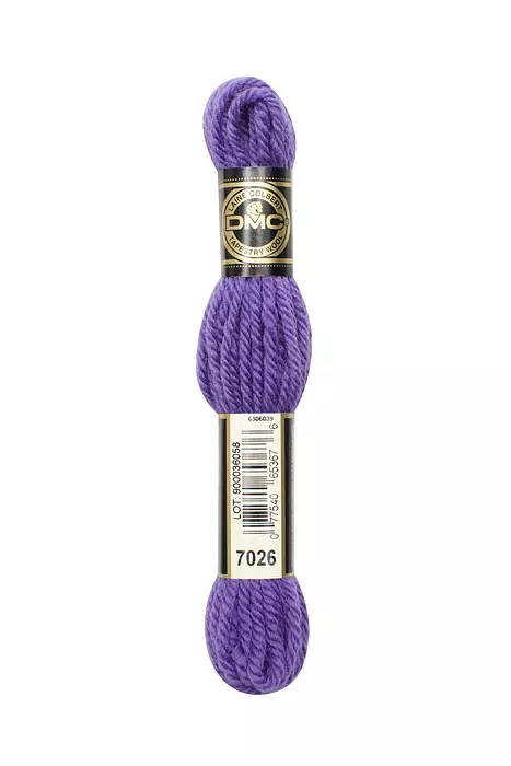 DMC Colbert wool embroidery thread Pink and Lilac Hues - 6