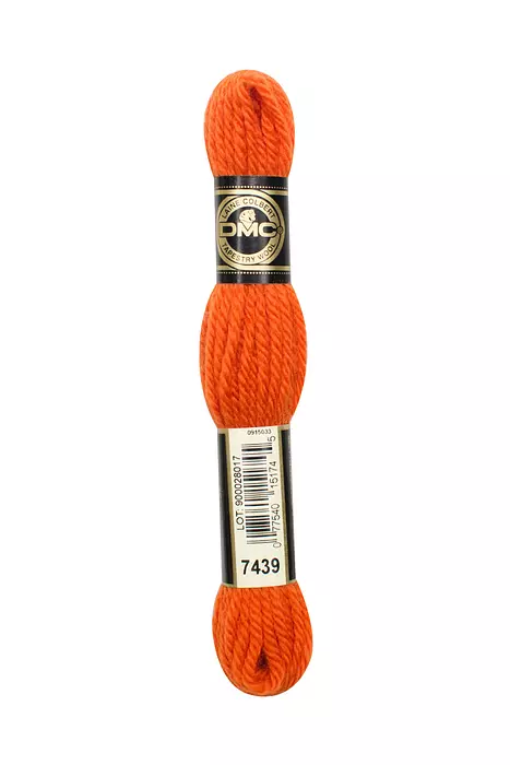 DMC Colbert yllebroderigarn Orange  och Bruna nyanser - 5