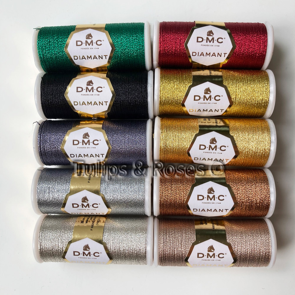 DMC Diamant metallic embroidery thread - 14
