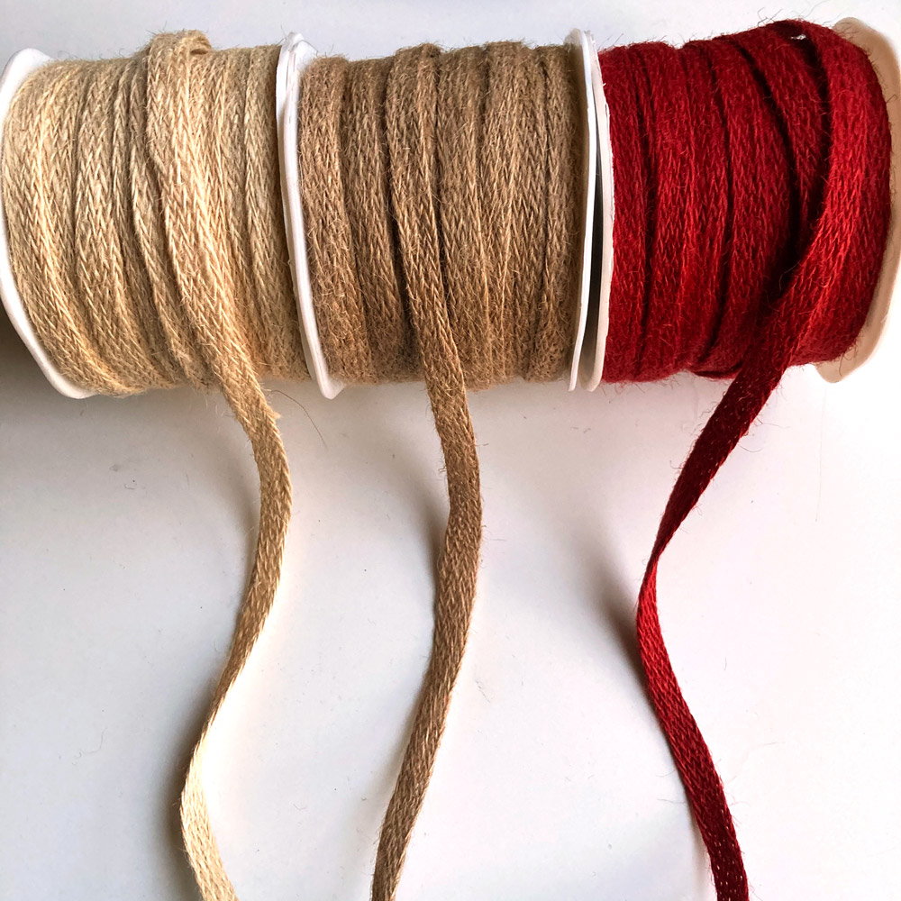 Sackclothes ribbon  10 mm X-mas ribbon - 3