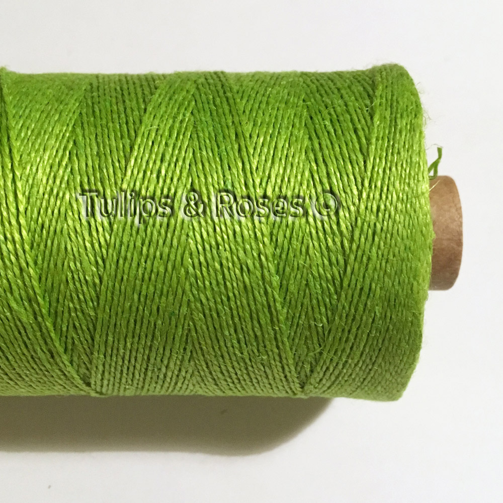 Linen hand sewing thread 16/2 Green and turquoise hues - 6