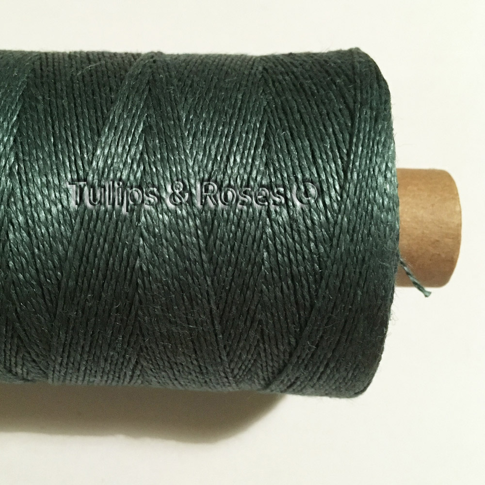 Linen hand sewing thread 16/2 Green and turquoise hues - 5