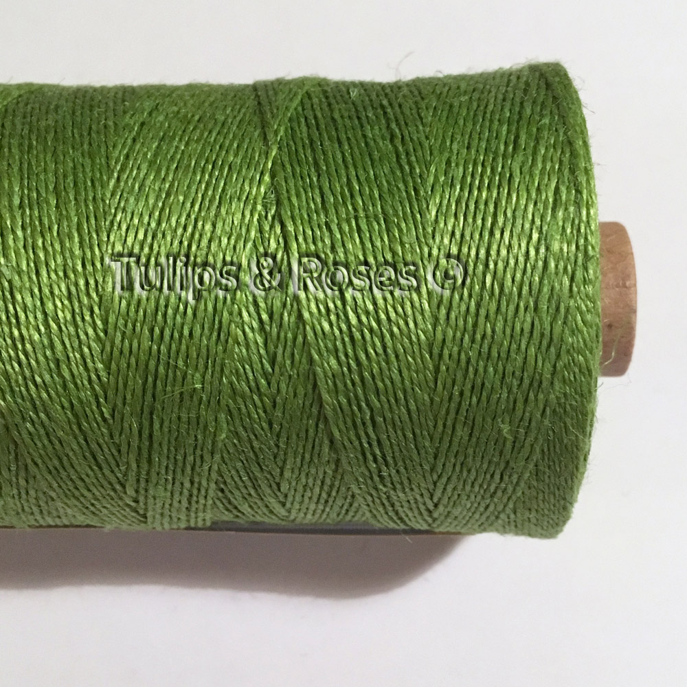 Linen hand sewing thread 16/2 Green and turquoise hues - 7