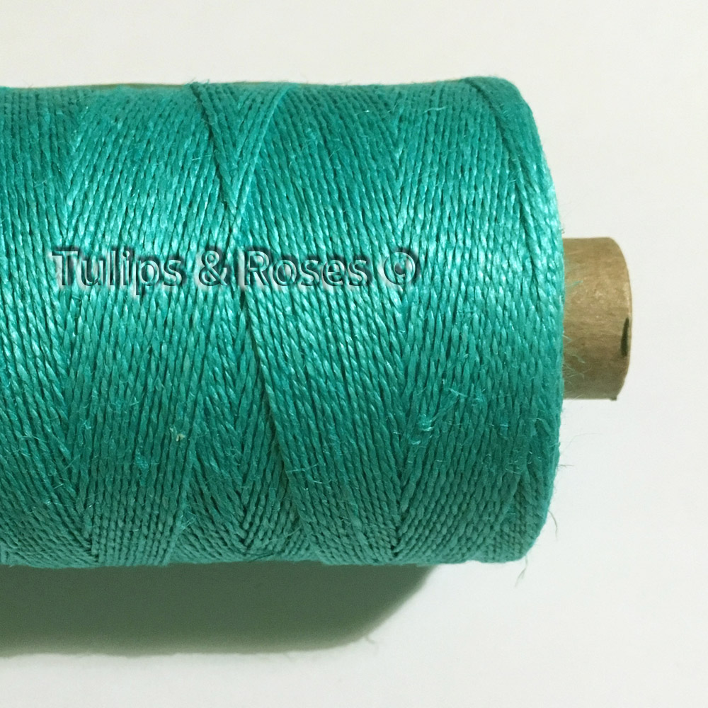 Linen hand sewing thread 16/2 Green and turquoise hues - 2