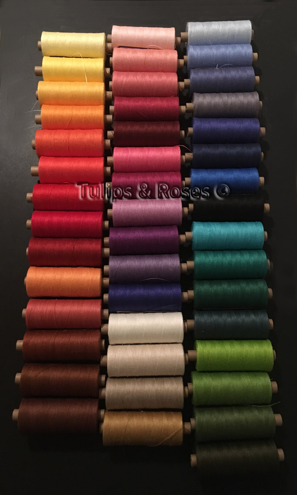 Linen hand sewing thread 16/2 Green and turquoise hues - 10