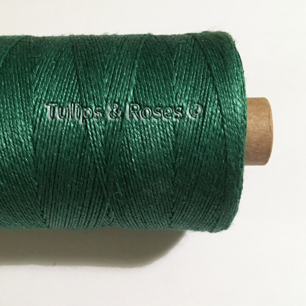 Linen hand sewing thread 16/2 Green and turquoise hues - 4