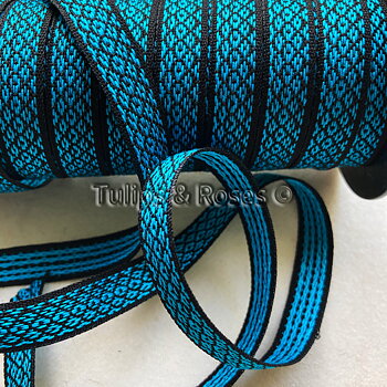 Folk art ribbon 12 mm turqouise 1229-2