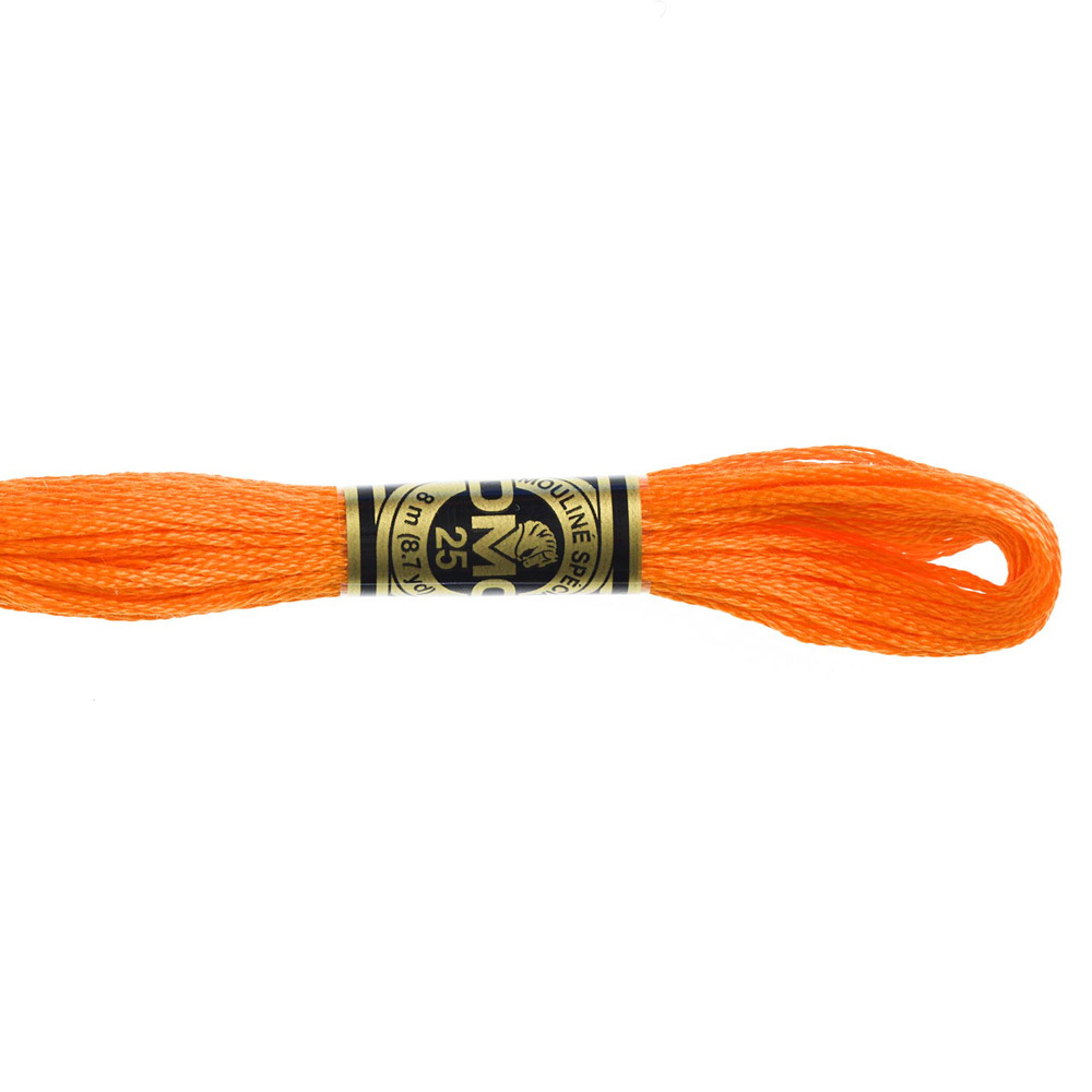  DMC Special 25 Mouliné broderigarn Gula Orange Bruna Nyanser - 9