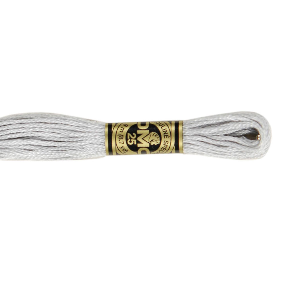  DMC Special 25 Mouliné broderigarn Vita Grå Svarta Nyanser - 4