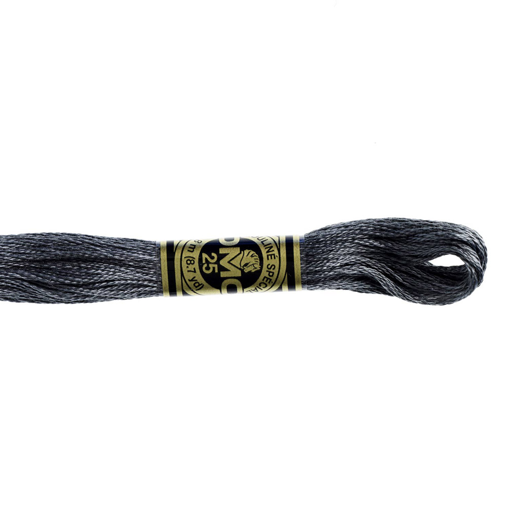  DMC Special 25 Mouliné broderigarn Vita Grå Svarta Nyanser - 7