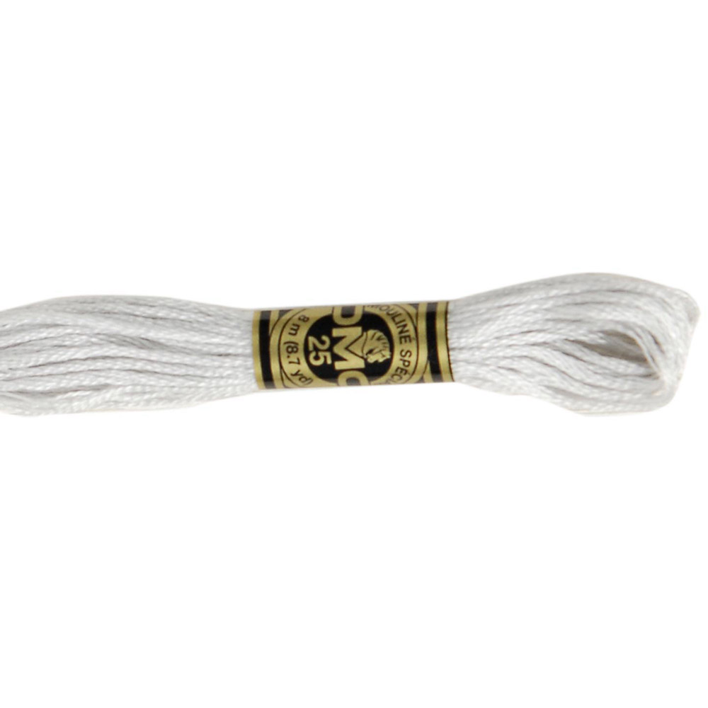  DMC Special 25 Mouliné broderigarn Vita Grå Svarta Nyanser - 3