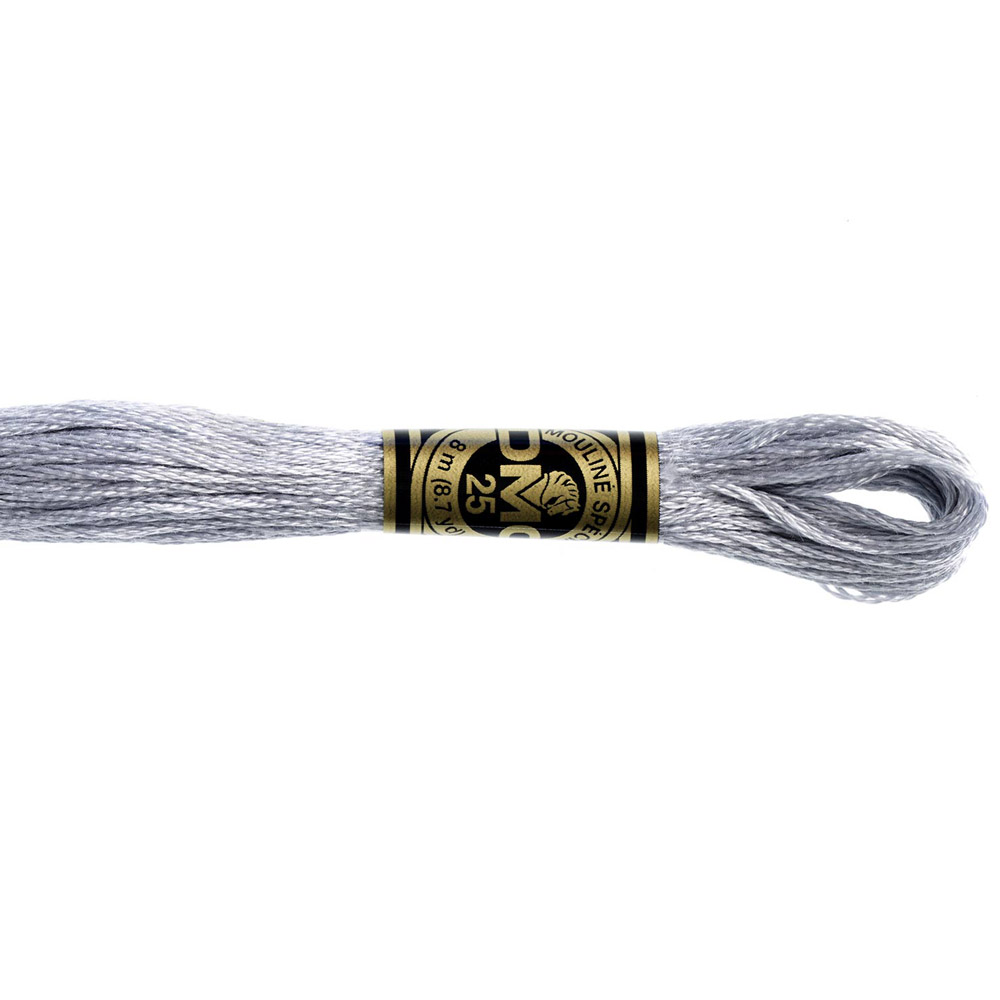  DMC Special 25 Mouliné broderigarn Vita Grå Svarta Nyanser - 5