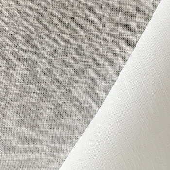 Halvlinne/ ritlinne 73x50 cm antikvit blekt tunn 216g/m