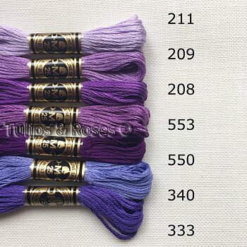  DMC Special 25  ouliné Stranded cotton Purple hues