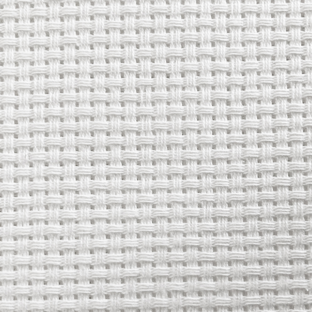 Aida cloth 8" count 65x50 cm white