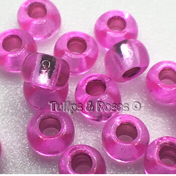 Rocailles 9/0 Rosa folie Broderipärlor 5300