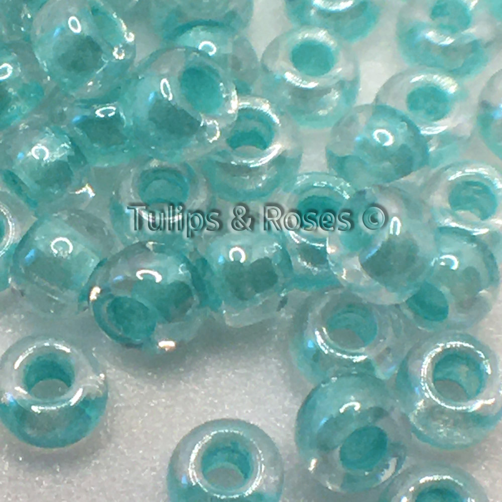 Seed beads 9/0 Mild Turquoise Green  Embroidery beads 7500 - 2