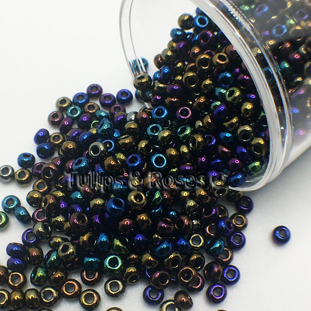 Seed beads 9/0 Multicolor Metallic Embroidery beads 6785 - 3