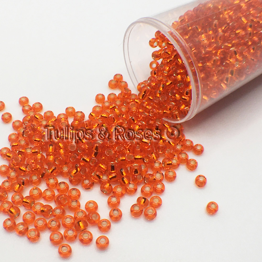 Rocailles 9/0 Orange folie Broderipärlor 3565 - 3