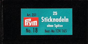Tapestry needles without sharp point nb 18 Prym 5pcs