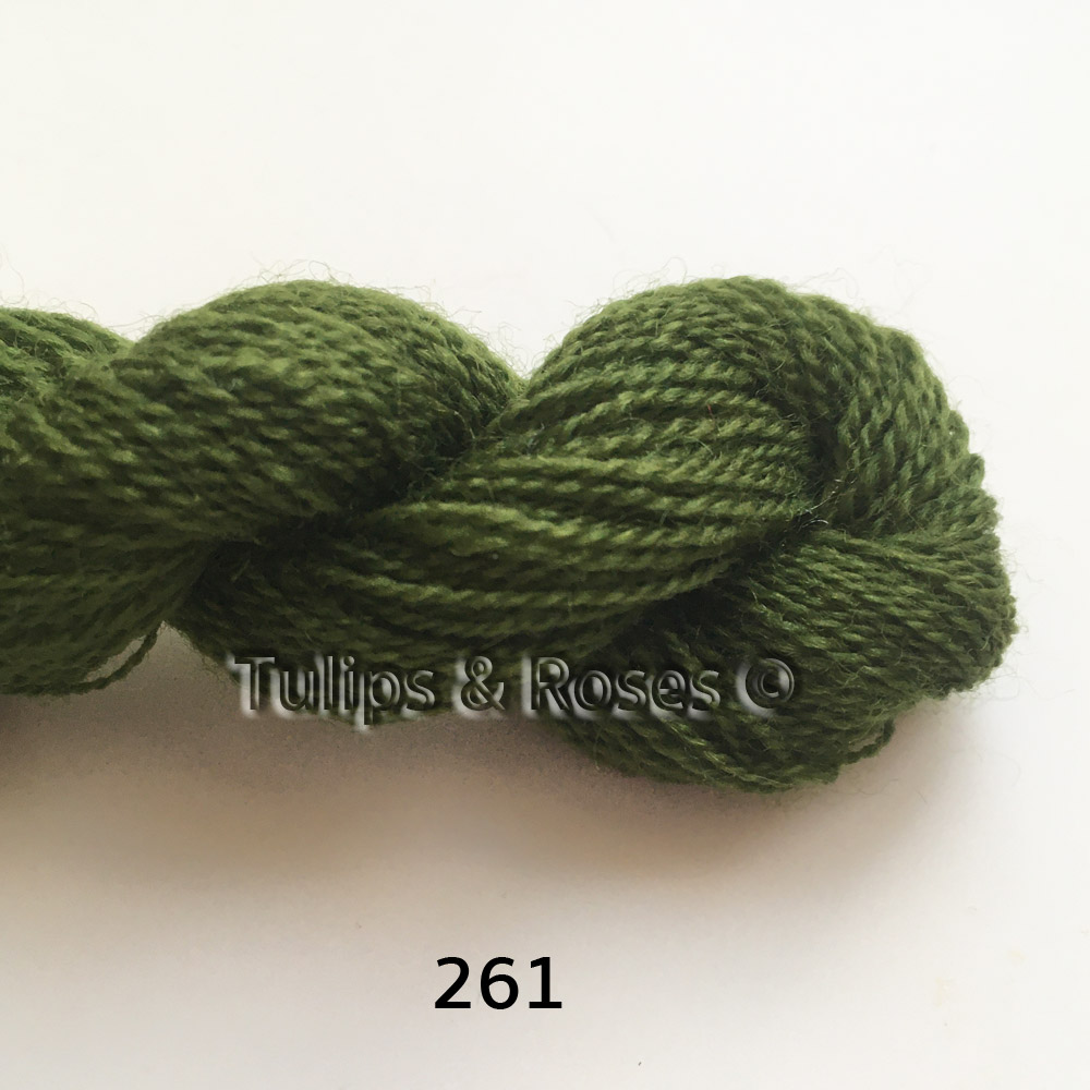 Yllebroderigarn 20/2 REDGARN Kamgarn Gröna  - 3