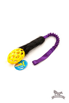 Bungee Fake Fur Tug L with Hol-ee Football