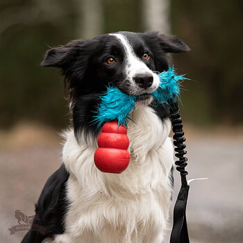 Bungee Fake Fur Tug L with KONG Classic
