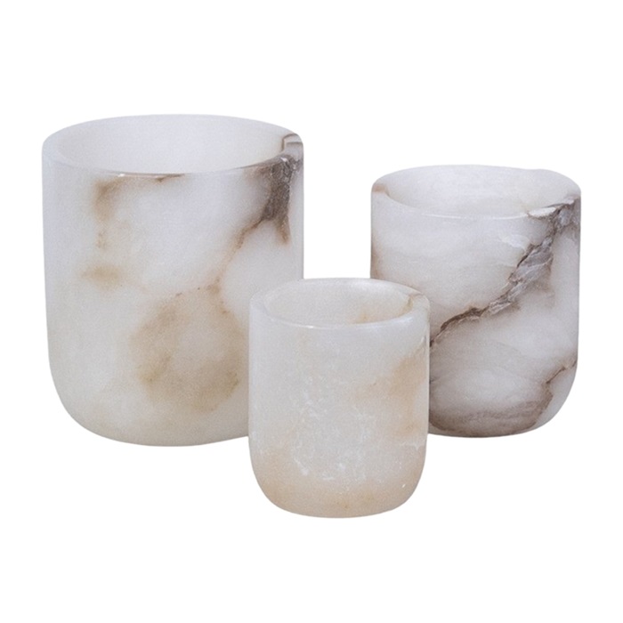 Ljuslykta, Alaia M alabaster natur, från Olsson & Jensen - 3