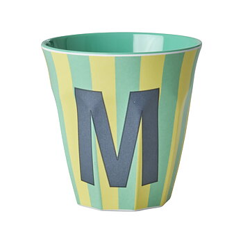 Mugg i melamin, Alfabetsmugg J stripes, Rice