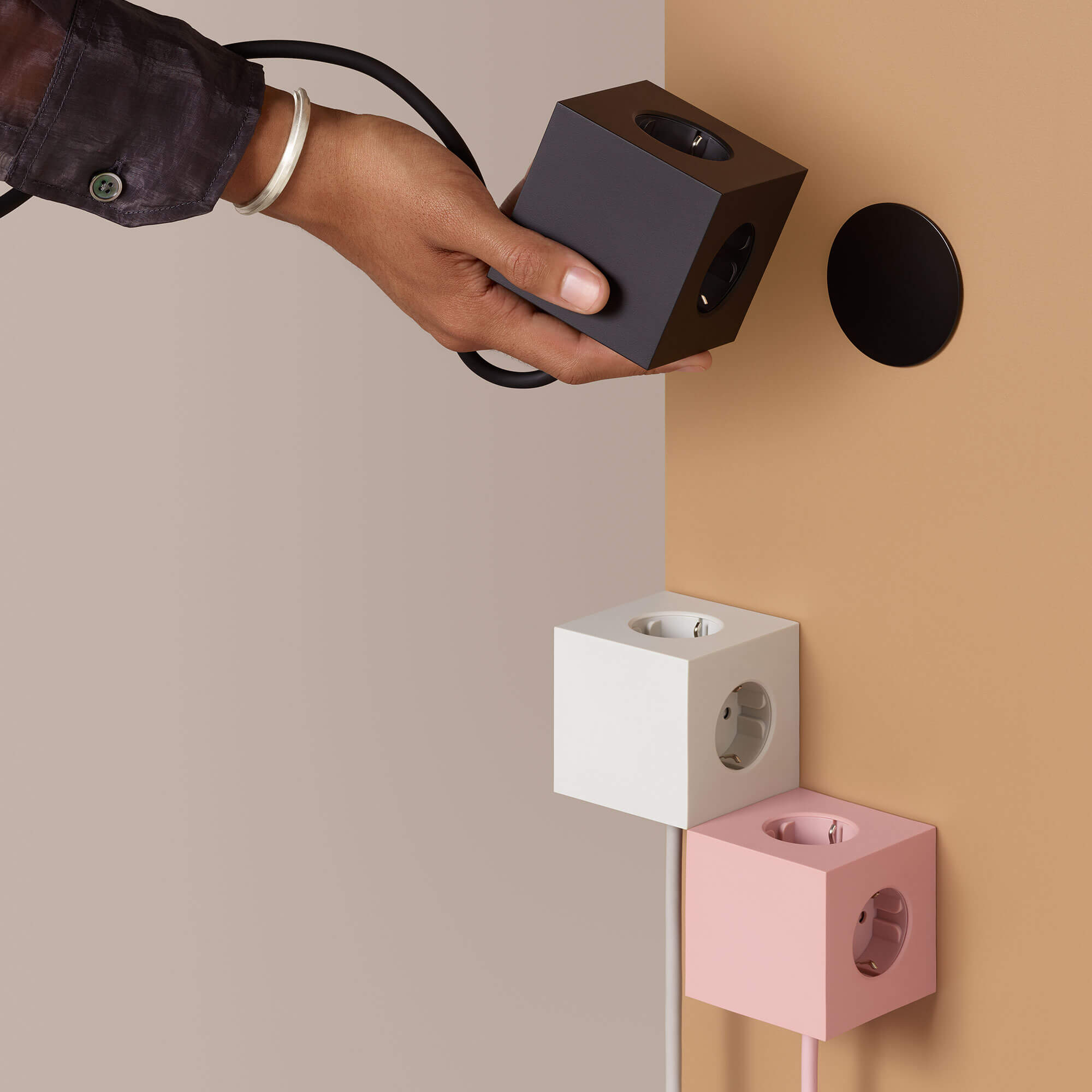 Square 1, Old Pink med USB, från Avolt - 6