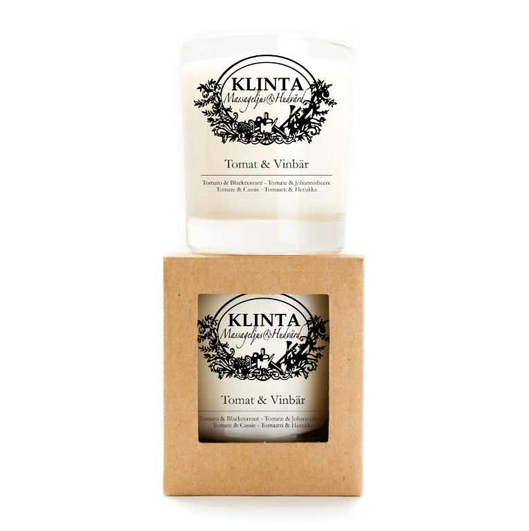 Massage & Doftljus, Tomat & Vinbär L, från Klinta