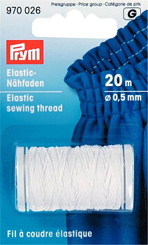 Sytråd, Elastisk, Vit, 20m, från Prym