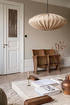 Lampa, Ellipse 65 linne Sand, från Watt & Veke